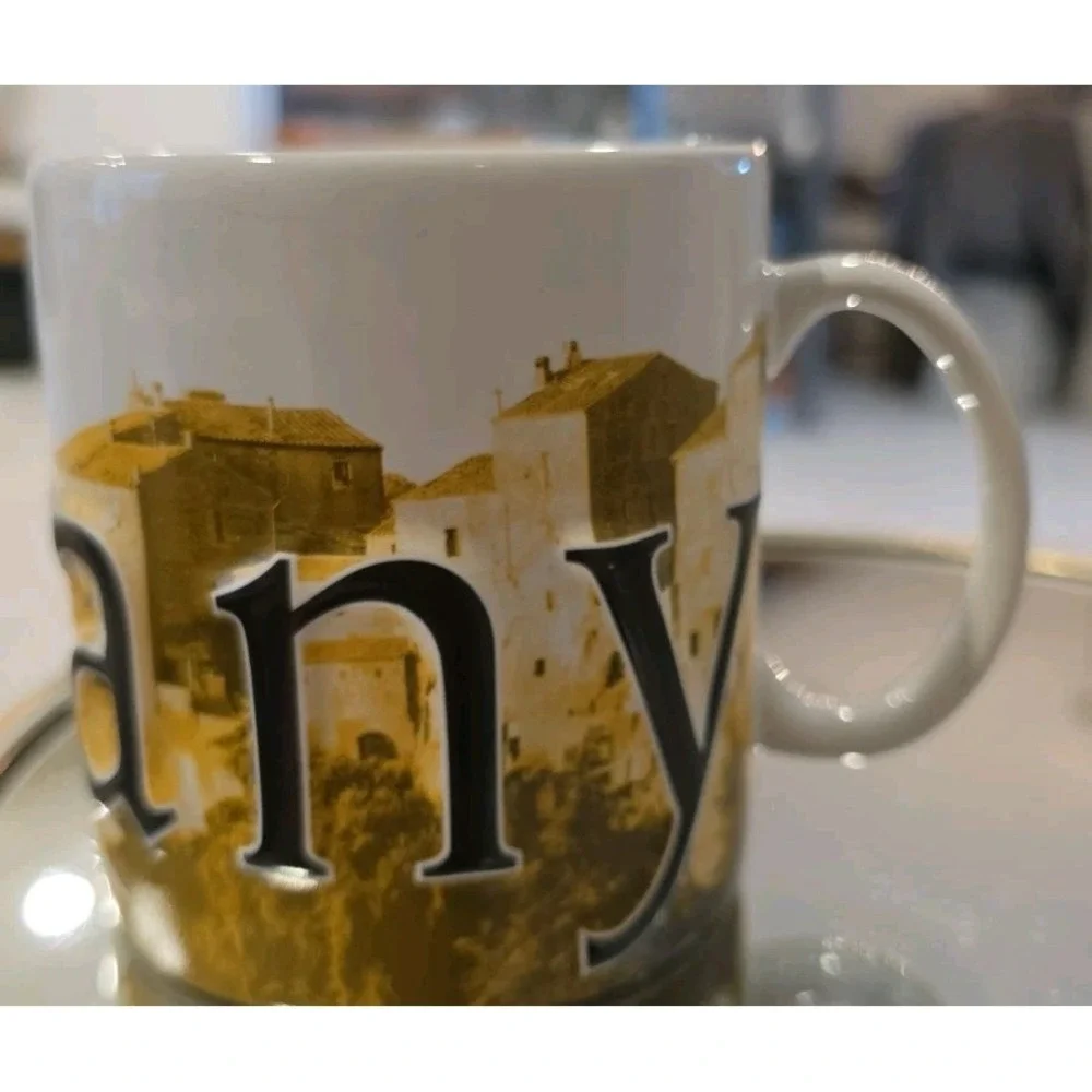 2003 Starbucks Barista Tuscany Italy Coffee Mug La Dolce Vita Sunflower 18oz
